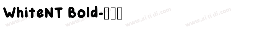 WhiteNT Bold字体转换